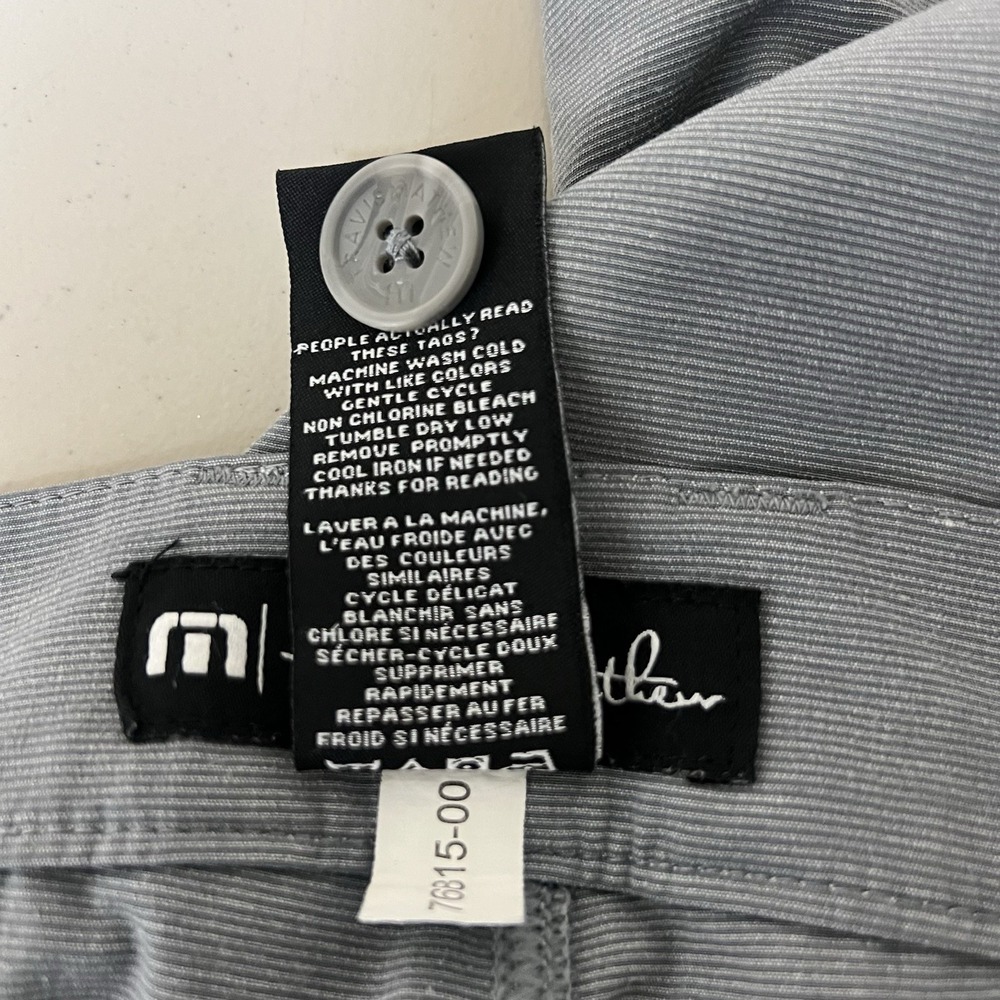 Travis Mathew Open to Close 2.0 Pants Mens 34x29 Heather Gray Performance Golf - Picture 11 of 14